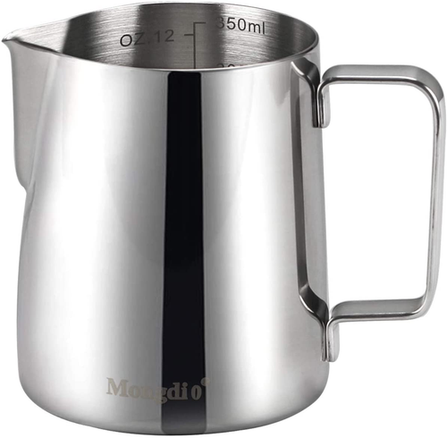 Jarra de acero inoxidable para espumar leche, jarra para café expreso,  Barista | eBay