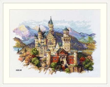 Merejka Counted Cross Stitch Kit Neuschwanstein Castle K-201