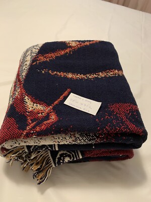 ❤️Christmas Woven Jacquard Throw Little Drummer Boy With Lamb 48
