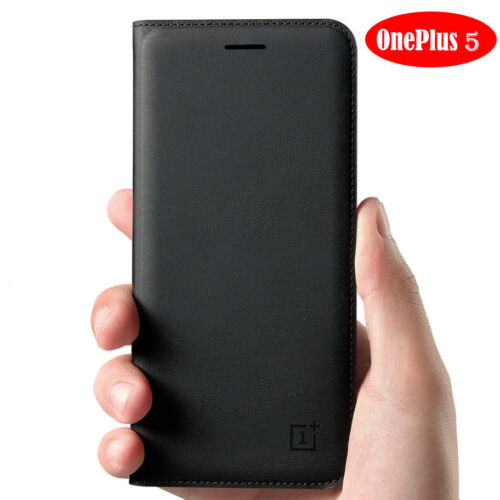 Official Flip Leather Smart wake/Sleep Wallet Case Cover For OnePlus 5 3T 3 7pro - Picture 1 of 10