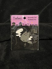 Pusheen Halloween 2022 Exclusive Scaredy Cat Ghost Pin