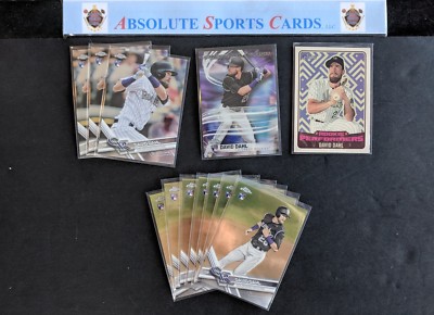 2017 DAVID DAHL Rookie Card Lot x 12 | Chrome | Heritage | Insert