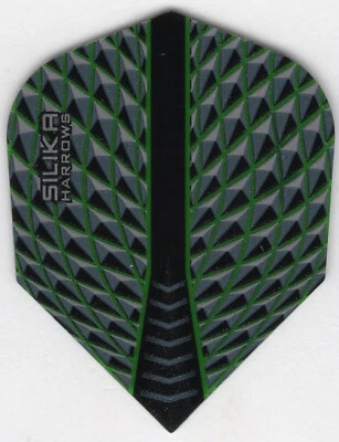 Green SILIKA Harrows Dart Flights: 3 per set