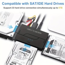 USB 3.0 to IDE/SATA Converter Adapter Kit For 2.5"/3.5" SATA/IDE/SSD Hard Drive