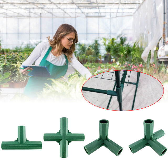 11mm Green Plastic Greenhouse Frame Connectors Gardening Awning Connectors UK CU10869