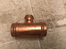 Viega Apollo Streamline Copper Press Fitting Reducing Tee 2" x 2" x 1 1/4