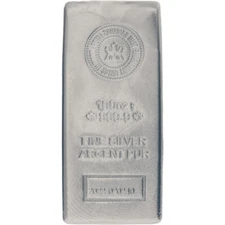 100 oz (RCM) Royal Canadian Mint Silver Bar (New)