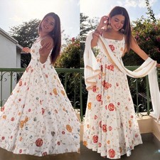 GOWN SALWAR KAMEEZ PAKISTANI INDIAN WEDDING PARTY WEAR DRESS BOLLYWOOD SUIT NEW