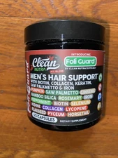 Clean Nutraceuticals Mens Hair Support With Biotin Collagen