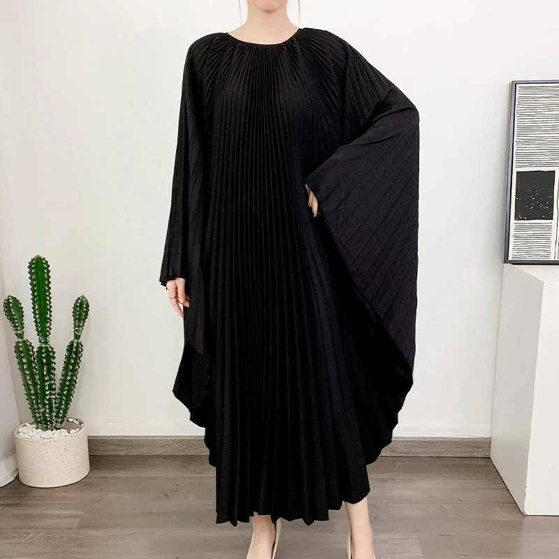 OFF WHITE Abito Irregolare Sciolto Taglie Forti Abito Lungo Donna Elegante Nuovo Abito Casual Sciolto