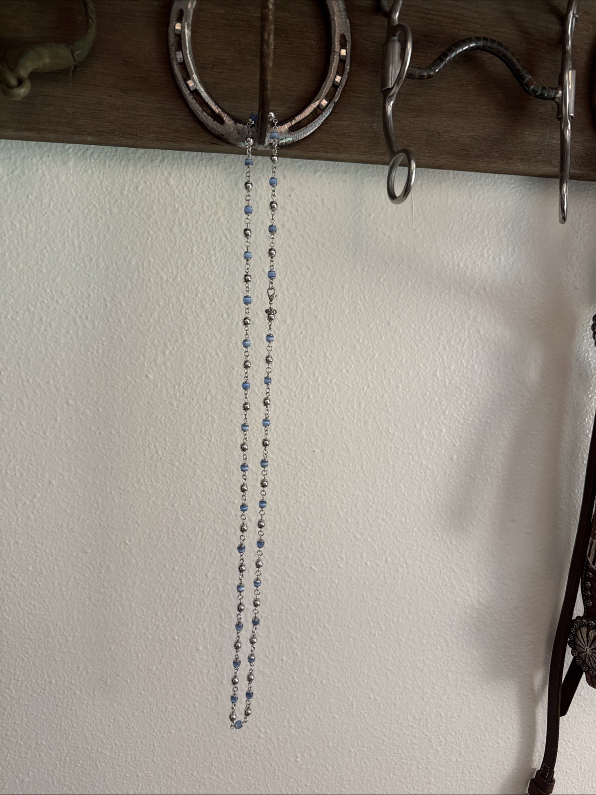 Cookie Lee  Abalone Shell & Silver Tone Bead Neck… - image 1