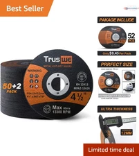 Cut Off Wheels 52 Pack Metal Stainless Steel 4.5 Inch Ultra Thin Fast Cut