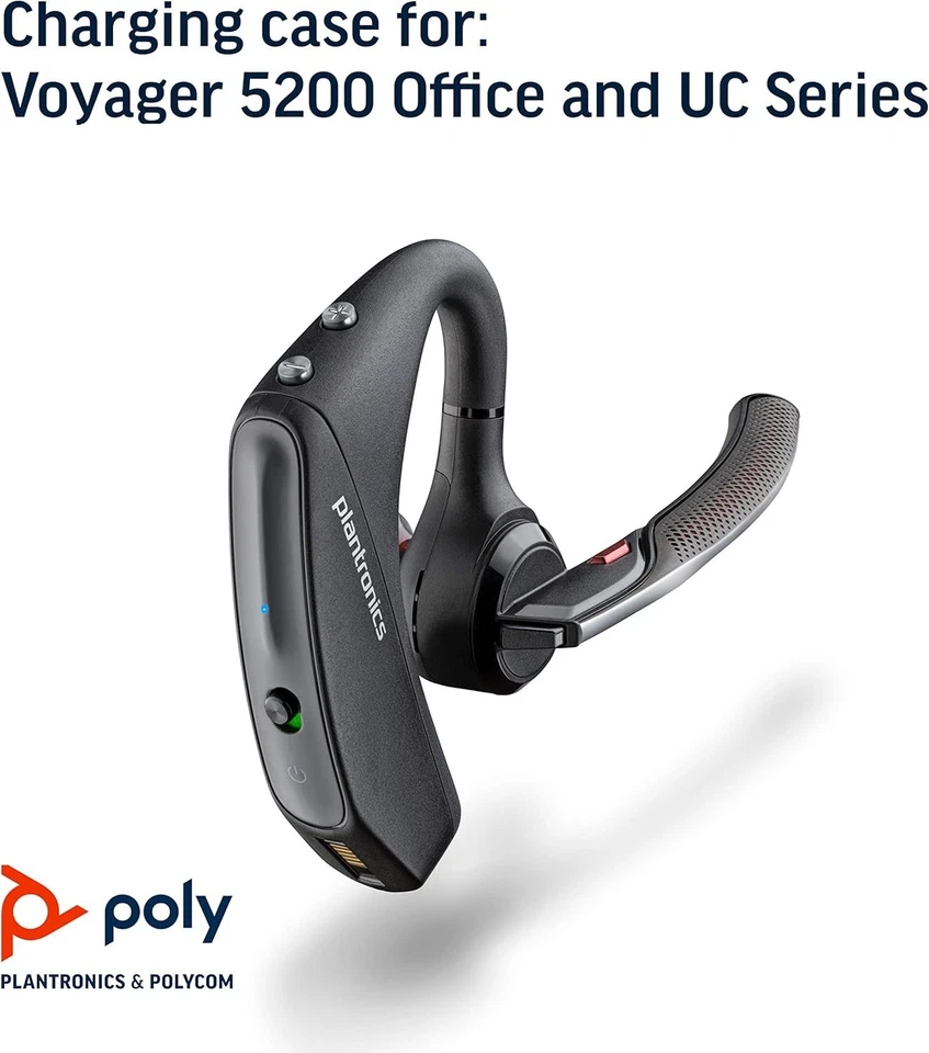 HP Poly Voyager 5200 + case + dongle BT600 UC USB-A + Alexa - Immagine 2 di 4