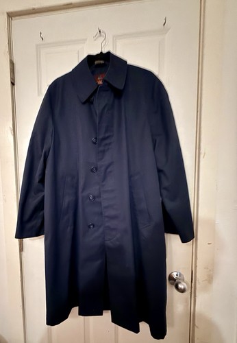 Vintage Nordstrom Trench Black Coat 38s
