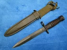 VINTAGE ORIGINAL US WW2 MILITARY KNIFE BAYONET AND SCABBARD MADE BY CAMILLUS