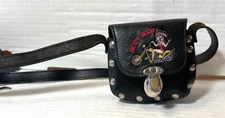 Vintage Black Betty Boop Motorcycle TM Hearst USA Crossbody Purse