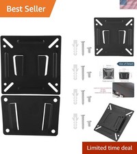 Ultra-Reliable TV Wall Mount for 14-32in LCDs - Tilt, Easy Install, Black Finish