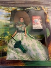 Mattel 1994 Hollywood Legends Scarlett O'Hara Green & White Dress-Brand New