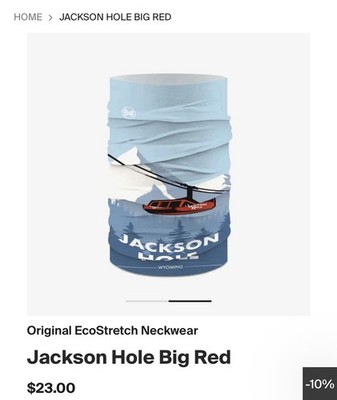 BUFF Original EcoStretch Multifunctional Neckwear Jackson Hole Big Red Wyoming