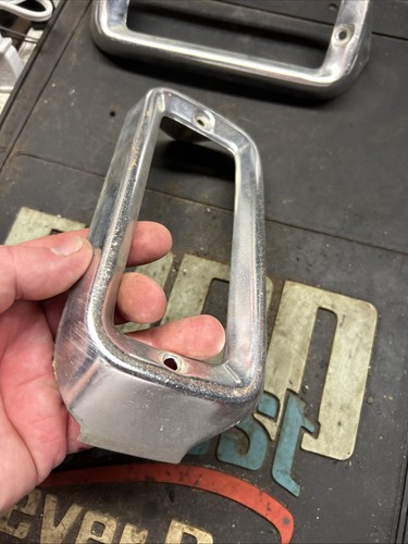 1965-66 Ford F100 Truck Grill Turn Signal Aluminum Bezel Set - Picture 2 of 6