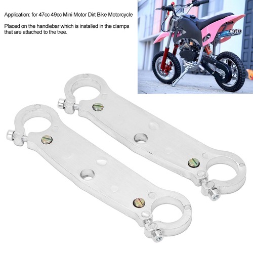 Upside Down Fork Yoke Front Fork Yokes 0.87in Hole Dia 2PCS For 47cc 49cc Mini - Picture 15 of 24