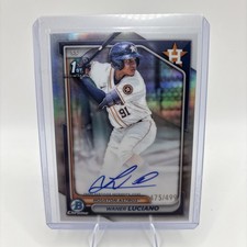 2024 Bowman Chrome 1st Waner Luciano Refractor 248/499 Astros Silver ROOKIE RC