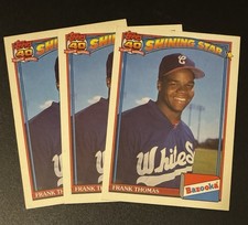 (3) Frank Thomas 1991 Topps Bazooka Shining Star #7 Lot - Chicago White Sox 