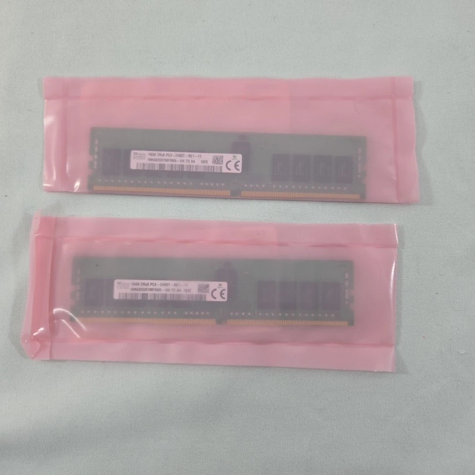 Hynix DELL 16GB DDR4 2Rx8 PC4-2400T Memory RAM (HMA82GR7MFR8N-UH) HNDJ7 NEW x2 - Image 4 of 4