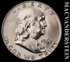 1962-D Franklin Half Dollar- Choice Gem Brilliant Uncirculated+++ Luster #K578