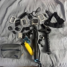 GoPro HERO3 Action Camera WiFi With Accessories Untested