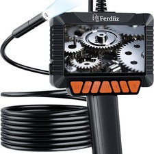 1920P HD Endoscope Camera with Light, 4.3'' Color LCD Screen Borescope, IP67