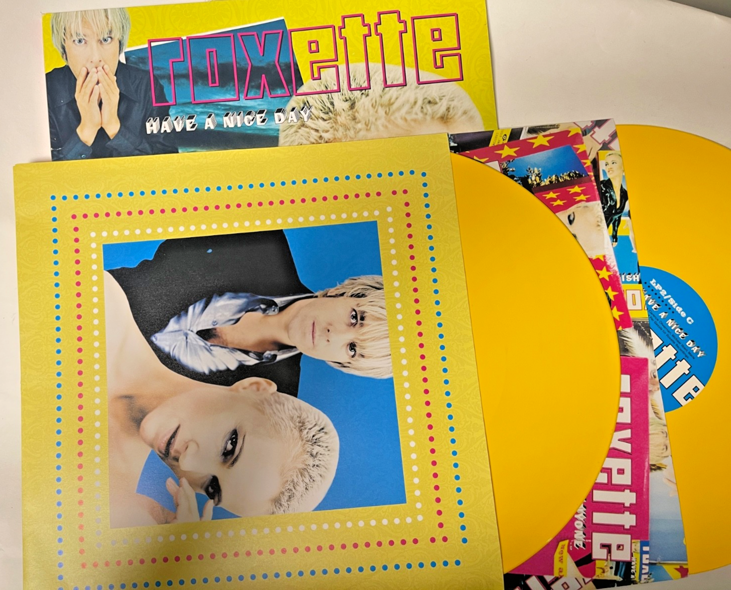 ROXETTE HAVE A NICE DAY - YELLOW COLOURED - 2 VINYL LP ALBUM