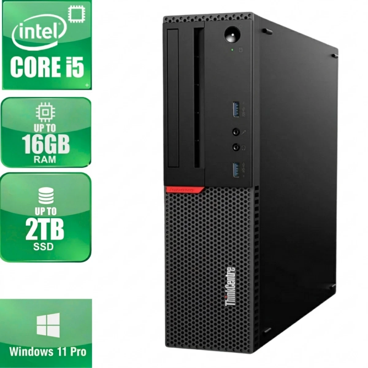 Lenovo HDD + SSD 8 GB RAM PC Desktops & All-In-One Computers for