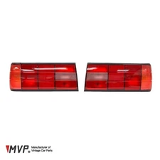 BMW E30 Coupe Sedan MHW All-Red Smoke Tail Light Lens Set, W/Emark & SAE