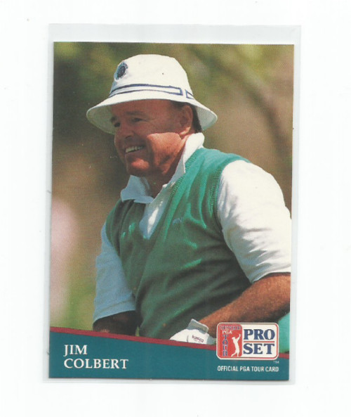 JIM COLBERT 1991 PRO SET GOLF CARD #208