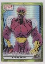 2023 Upper Deck Marvel Platinum High Series Yellow Spotlight /399 Baron Zemo kw8