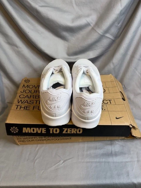 Nike Air Max 90 Triple Blanco Talla 9W Nuevo con Caja Foto 3 de 4