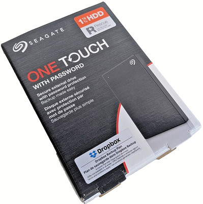 Seagate One Touch 1TB grau tragbare externe Festplatte 2,5'' USB 3.0 (gebraucht)