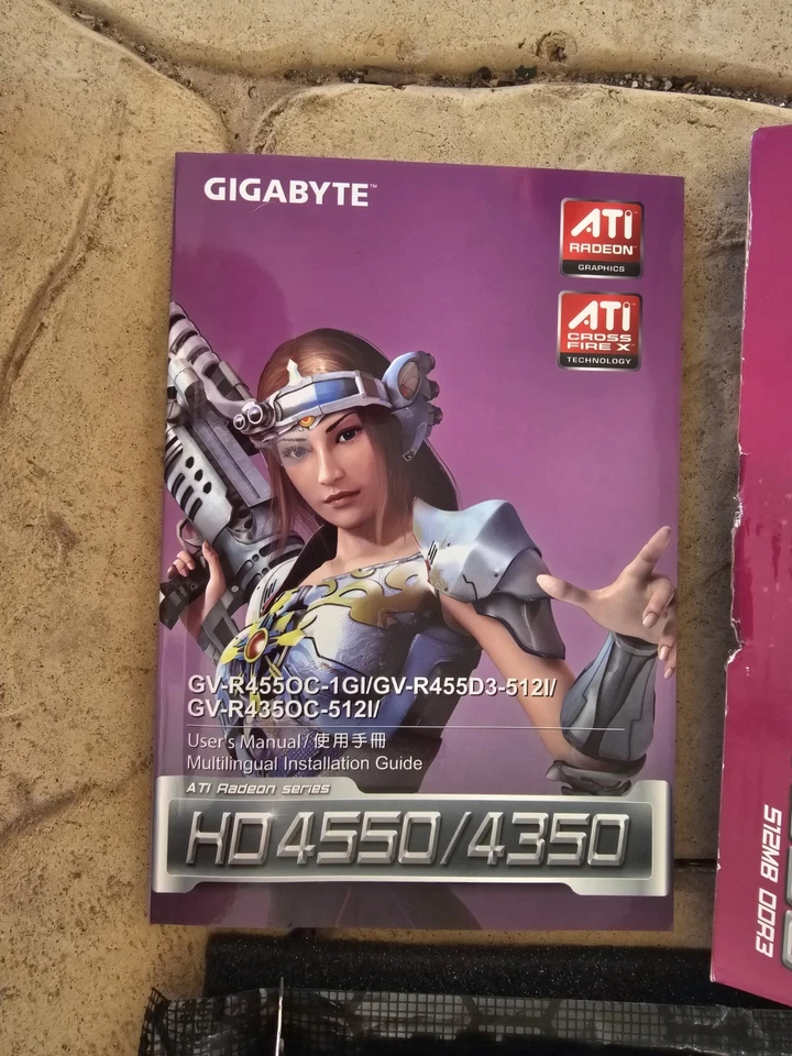 GIGABYTE ATI Radeon HD 4550 DDR3 64-bit Graphics Video Card GV-R455D3-512I - Image 4 of 4