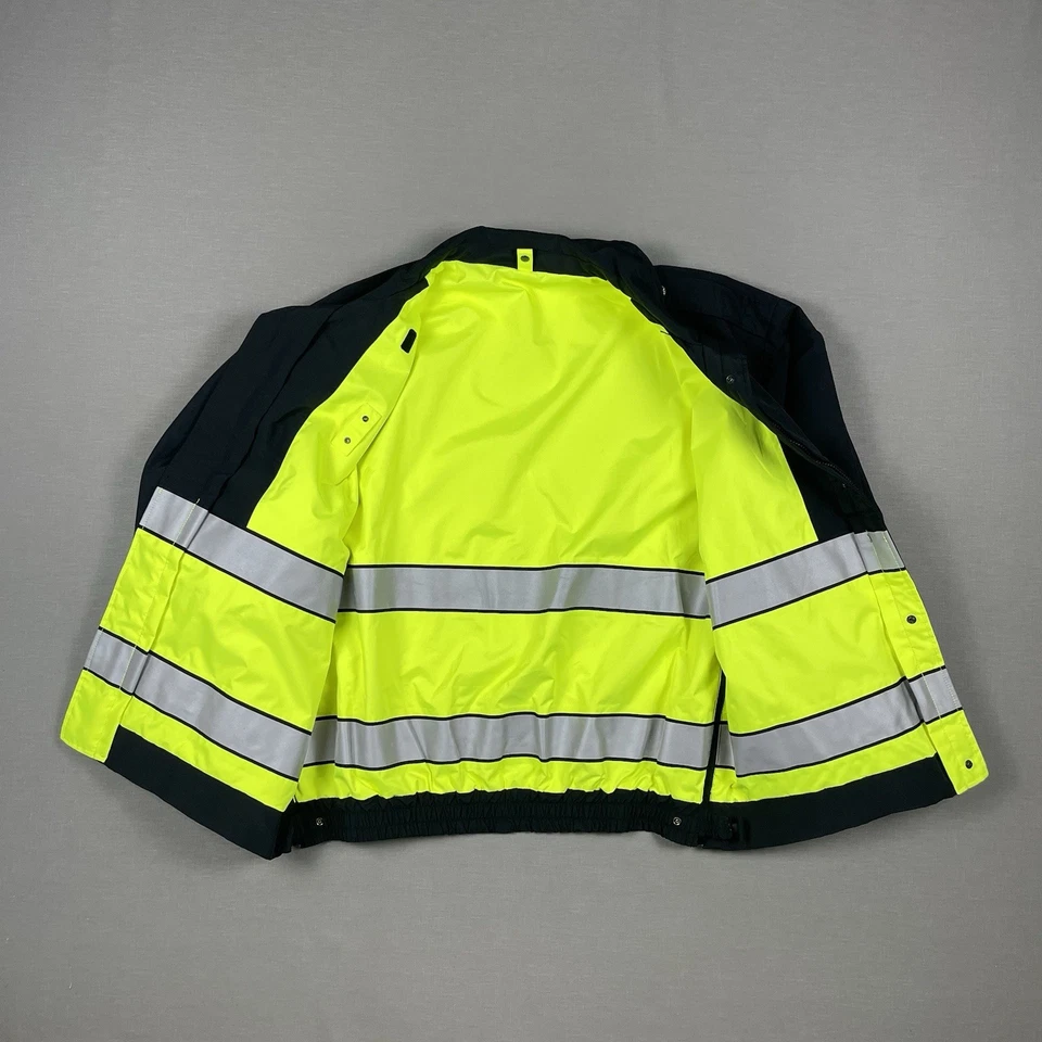 NWT FLYING CROSS REVERSIBLE JACKET SIZE XL REG LAYERTECH HIGH-VIS/BLACK 73160A - Image 3 of 4