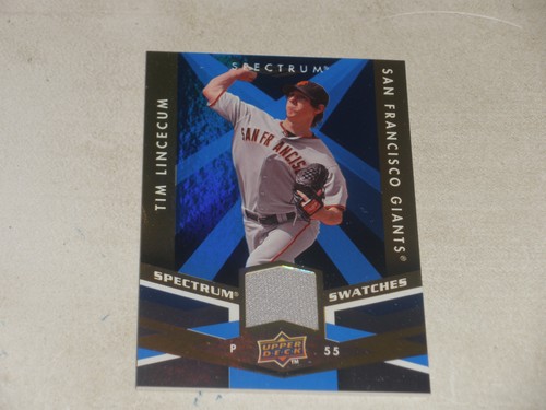 2009 Upper Deck Spectrum Swatches Game Used Jersey #TL Tim Lincecum