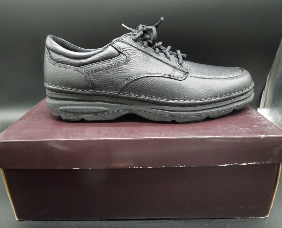 Wonderlite Vinnie Black Leather Casual Oxford Wide Shoes Mens Size 12W
