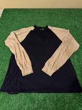 Bulwark Shirt Mens  Blue Henley Two Tone Brow...