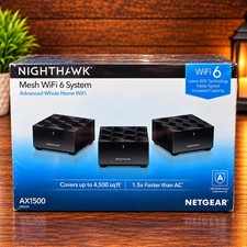 NEW SEALED Netgear Nighthawk Whole Home Mesh WiFi 6 Router System MK6W AX1500