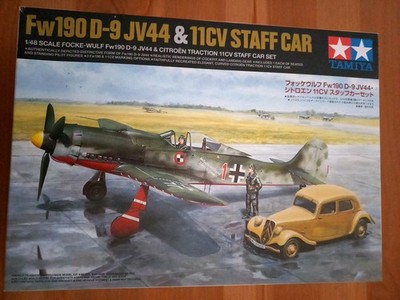 Tamiya 1:48 Focke Wulf FW 190 D-9 JV 44 & 11 CV Staff Car