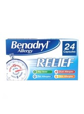 Image of Benadryl Allergy Relief Capsules (1 x 24), 24 Count (Pack of 1), Mix