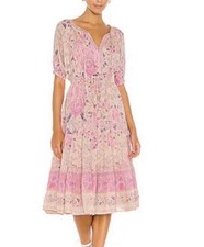 Spell & The Gypsy Collective Mystic dress Floral Pink Boho Size Small