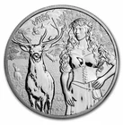 2023-Germania Valkyries Ostara BU-1 oz Silver Coin .999-COA-Capsule-25k Minted