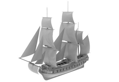 SSF700005S 1/700 Pirate frigate Full Hull 3D PRINTING
