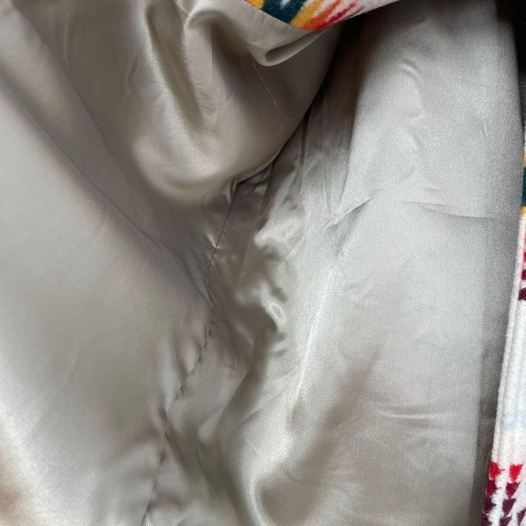 Pendleton Wool Native Pattern Boa Coat Multicolor… - image 15